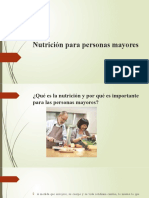 Nutrición para Personas Mayores