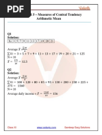 Sandeep Garg Economics Class 11 Solutions For Chapter 5 - Measures of Central Tendency - Arithmetic Mean