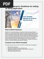 SACFA Clearance Guidelines For Filling Up Siting Applications