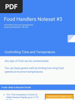 Food Handlers Note Set #3