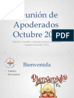 Reunión de Apoderados Octubre