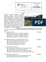 Teste 1 - Paisagens e Minerais - 21.22