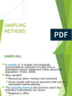 Sampling Methods