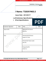 Panel AUO T320XVN02-2 0 (DS)