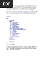 Climate Change Is A Long-Term Change in The Statistical Distribution of