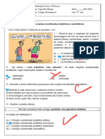 Edited - Edited - Atividade Sobre Oraçoes Coordenadas Sind. e Assind.