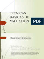 Tecnicas Basicas de Valuacion