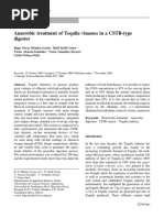 Anaerobic Treatment of Tequila Vinasses in A CSTR-type