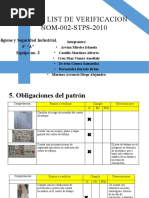 Check List de Verificacion Nom 002