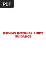 HSE Integrated Management System - Internal Audit Guidance