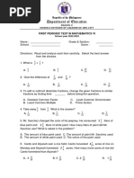 Mathematics Grade 6 1st Quarter Exam Final