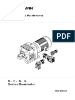 RFKS Gear Motor Operation Manual