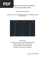 Valores y Vectores Propios de Un Operador Lineal