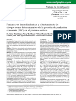 Parámetros Hemodinámicos y El Tratamiento de Choque