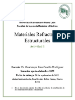 Actividad 1 REFRACTARIOS ESTRUCTURALES