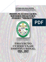 Proyecto Curricular Institucional