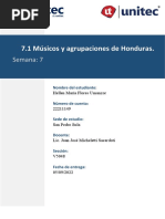 7.1 Músicos y Agrupaciones de Honduras