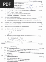 Chemistry Question Paper (DPS)