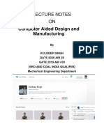 Cad & Cam Handwritten Notes