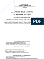 Propuneri Teme Disertatie Psihologie 2022-2023