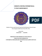 Makalah Biostatistik Inferensial Makalah Biostatistik Inferensial T T - Test Test Dependen Dependent T