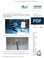 Como Crimpar o Conector RJ-45 Fêmea - Módulo B-Lux Home RJ 45 - Seja Diferente, Seja B.Lux