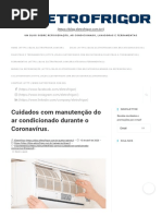 Cuidados Com Manutenção Do Ar Condicionado Durante o Coronavírus. - Blog Eletrofrigor