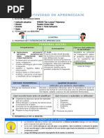 Sesiónes de Aprendizaje Del 16 de Julio La Materia