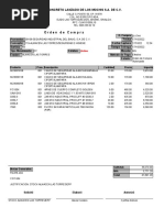 Orden de Compra: Concreto Lanzado de Los Mochis S.A. de C.V