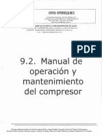 Manual de Operacion y Mantenimiento Del Compresor