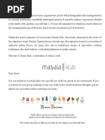 Masala Klub Menu