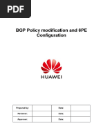 BGP Policy Modification and 6PE Configuration