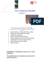 Chapter 4 Part 1 Reactions in Aqueous Solution