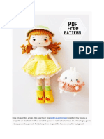 Muneca Nina Amarilla Amigurumi PDF Patron Gratis