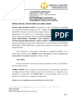 Constitución en Actor Civil Blanca Moreno Flores