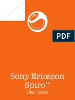 Sony Ericsson Spiro: User Guide