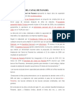 Investigación Del Desarrollo Del Canal de Panamá