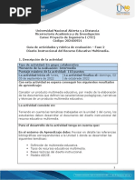 Guía de Actividades y Rúbrica de Evaluación - Unidad 1 - Fase 2 - Diseño Instruccional Del Recurso Educativo Multimedia