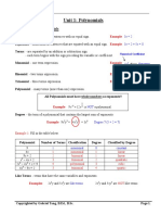 Polynomials Notes