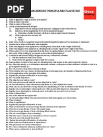 9TH - Icse - Physics - Worksheet - Upthrust in Fluids, Archimedes' Principle and Floatation 3