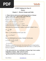 Class 12 - Physics - Electric Charges and Fields