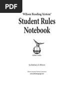 Student Rules Notebook P