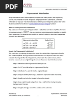 Trigonometric Substitution