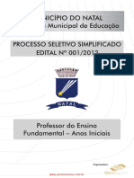 Prova Professor Do Ensino Fundamental Anos Iniciais Consuplam