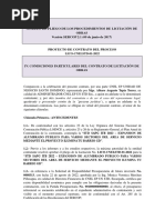 Modelo de Pliego de Los Procedimientos de Licitación de Obras Versión SERCOP 2.1 (09 de Junio de 2017)