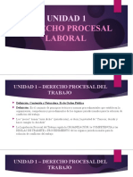 Unidad 1. Derecho Procesal Laboral