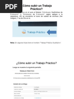 ¿Cómo Subir Un Trabajo Práctico