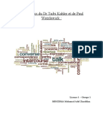 Les Travaux Du DR Taibi Kahler Et de Paul Watzlawick