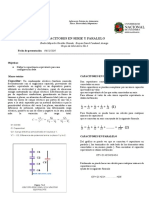 Capacitores en Serie y Paralelo