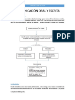 Comunicación Oral y Escrita